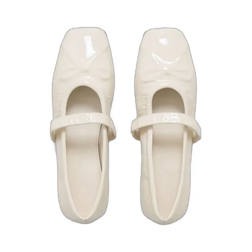 Marni Square-Toe Mary Jane Ballet Flats