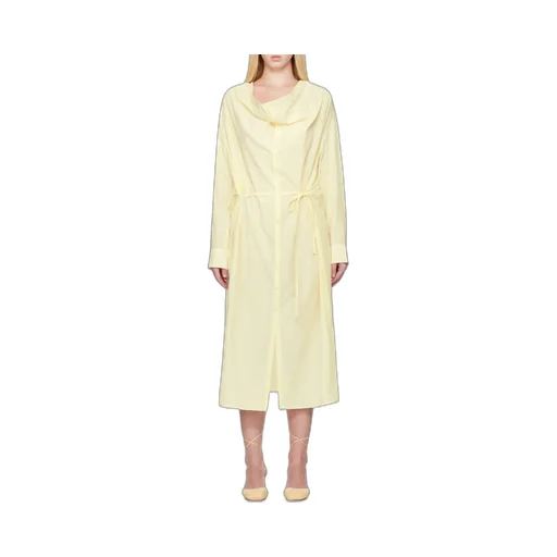 Soft-Collar Maxi Dress