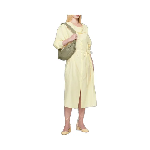 Soft-Collar Maxi Dress