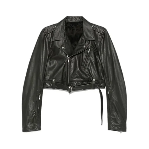 Rick Owens Luke S Stooges Crop Leather Jacket