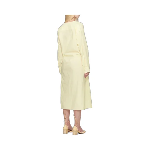 Soft-Collar Maxi Dress