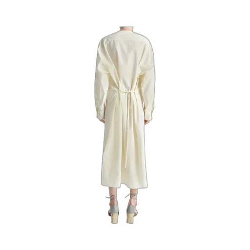 Soft-Collar Maxi Dress