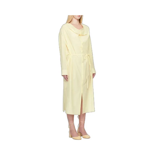 Soft-Collar Maxi Dress