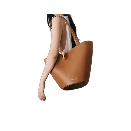 Jacquemus The Medium Bambola Medium Asymmetric Bucket Bag