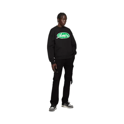 Black Oval Oversized Sweatshirt Amiri