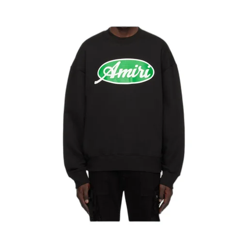 Black Oval Oversized Sweatshirt Amiri
