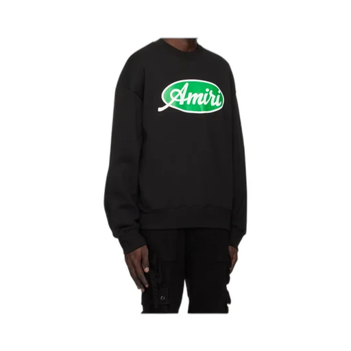 Black Oval Oversized Sweatshirt Amiri
