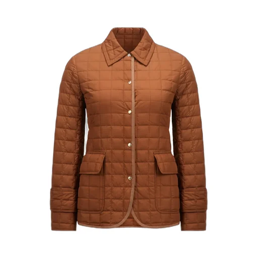 Epinal Square-Quilted Down Shirt Jacket