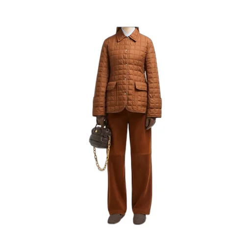 Epinal Square-Quilted Down Shirt Jacket