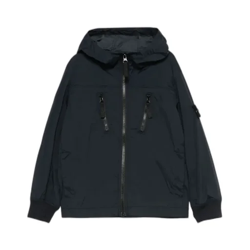Stone Island Junior Compass-Badge Zipped Jacket