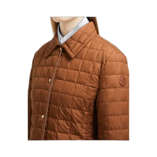 Epinal Square-Quilted Down Shirt Jacket