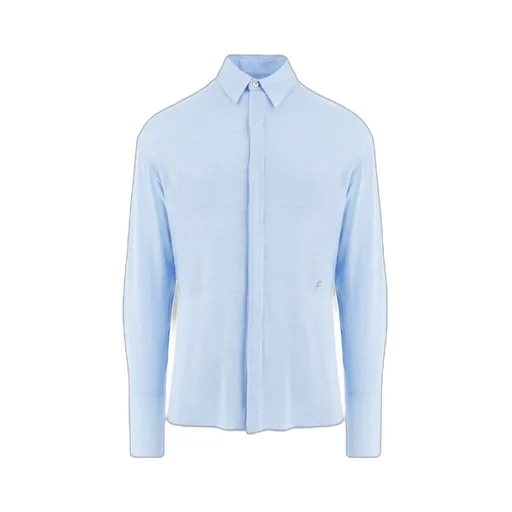 Ferragamo Logo-Embroidery Long Sleeved Shirt