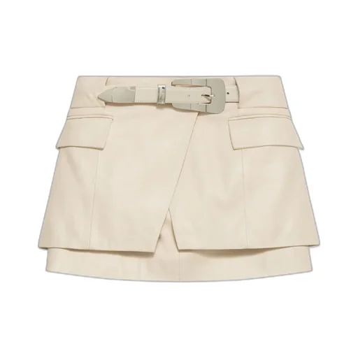 Iro Asymmetrical Belted Mini Skirt