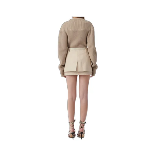 Iro Asymmetrical Belted Mini Skirt