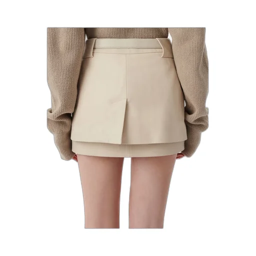 Iro Asymmetrical Belted Mini Skirt