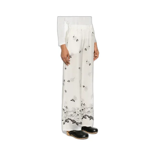 P.A.R.O.S.H. Floral Wide Leg Pants