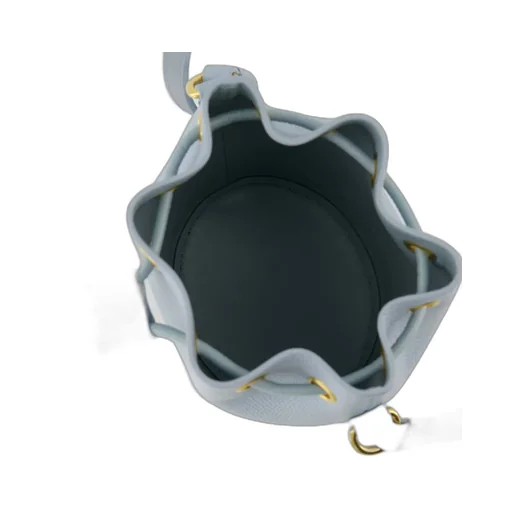 Valentino Vlogo Plaque Drawstring Bucket Bag