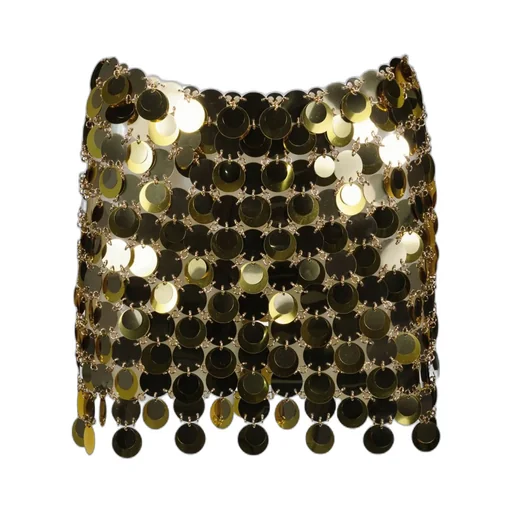 Paco Rabanne Sparkle Discs Embellished Skirt