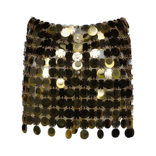 Paco Rabanne Sparkle Discs Embellished Skirt