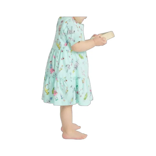 Rainbow Day Allover Jersey Dress