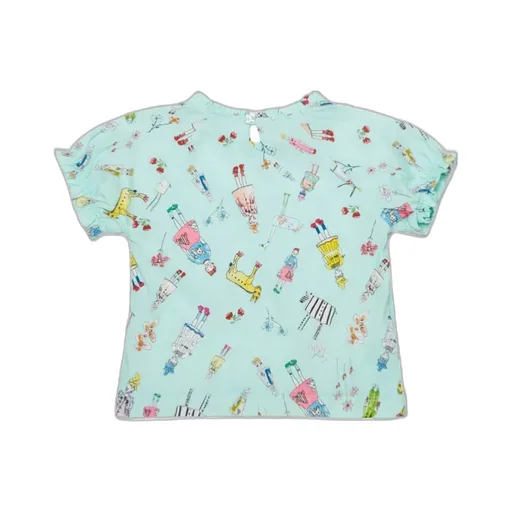 Marni Kids Rainbow Day Allover Print T-Shirt