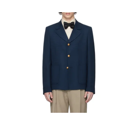 Valentino	Button-Up Long-Sleeved Jacket