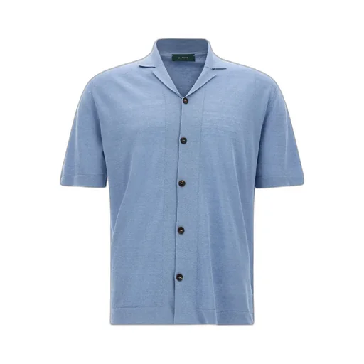 Zanone Knitted Short Sleeve Shirt