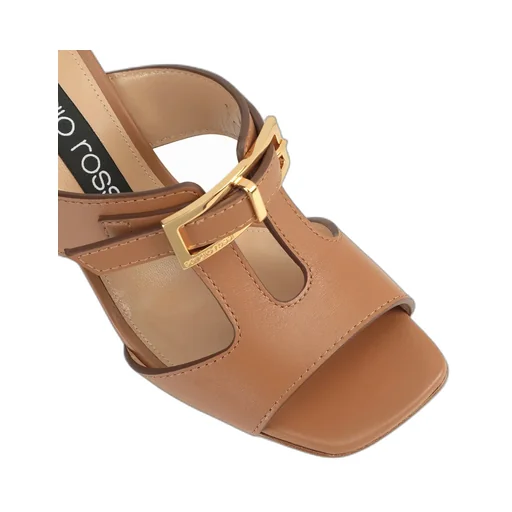Square-Headed High-Heeled Sandals