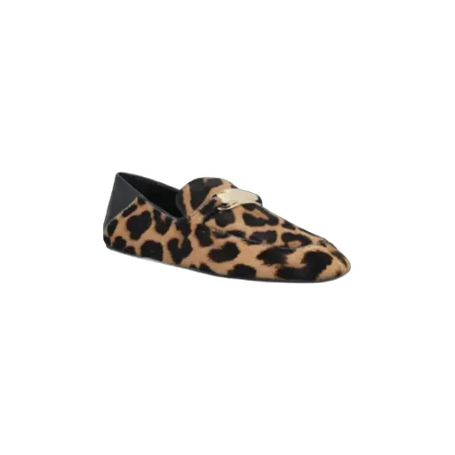 Ferragamo Leopard Printed Slip-On Flat Shoes