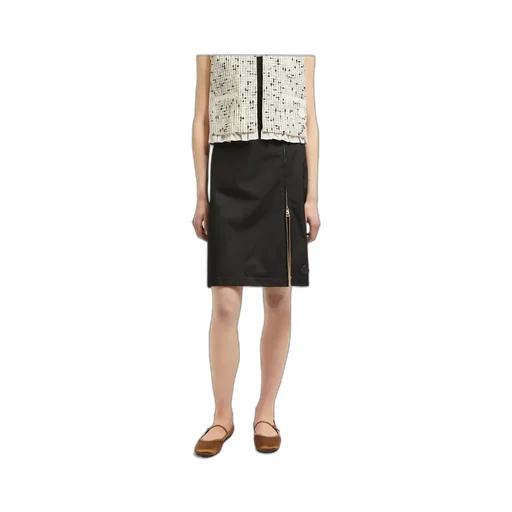 Zipped Midi Skirt