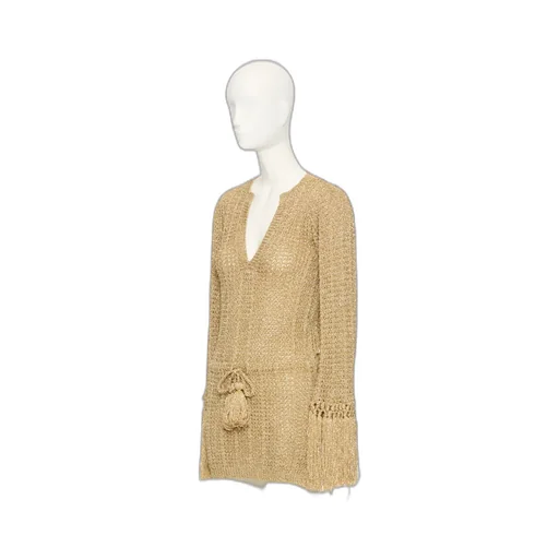 Valentino V-Neck Tassel Detailed Jumper