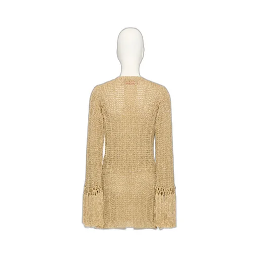 Valentino V-Neck Tassel Detailed Jumper