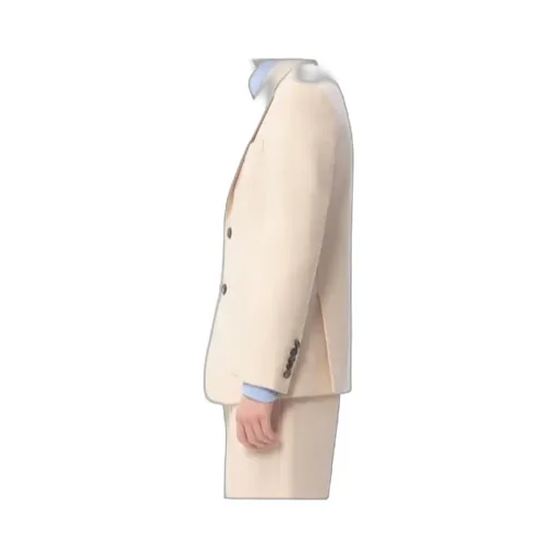 Single-Breasted Gabardine Blazer