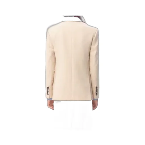 Single-Breasted Gabardine Blazer