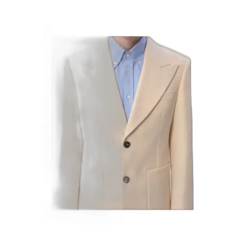 Single-Breasted Gabardine Blazer