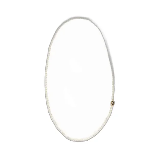 Valentino Garavani Ovalette Necklace In Metal, Enamel And Pearls