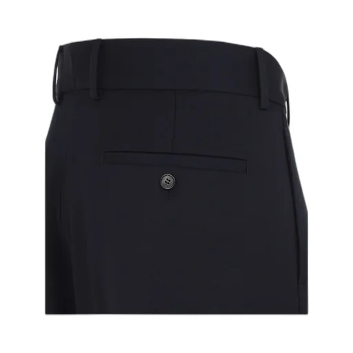 Wide-Leg Wool Cargo Trousers