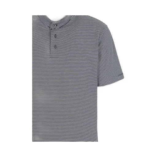 Emporio Armani Short Sleeved Striped Polo Shirt