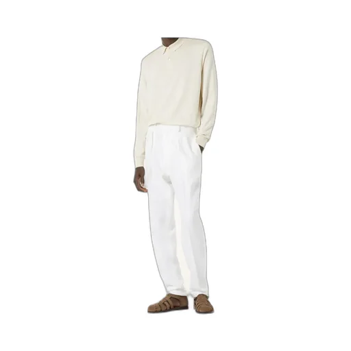 Long-Sleeved Polo Shirt