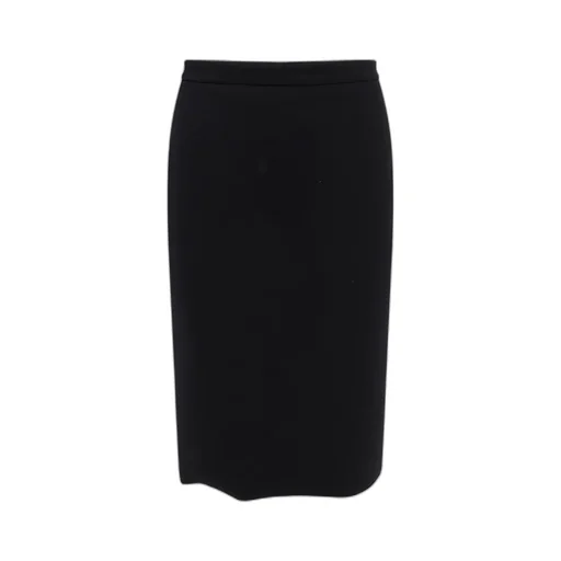 Pencil Skirt In Gauffered Double Wool