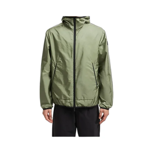 Moncler Granier Logo Patch Zip-Up Jacket