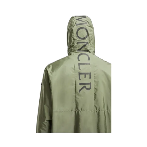 Moncler Granier Logo Patch Zip-Up Jacket