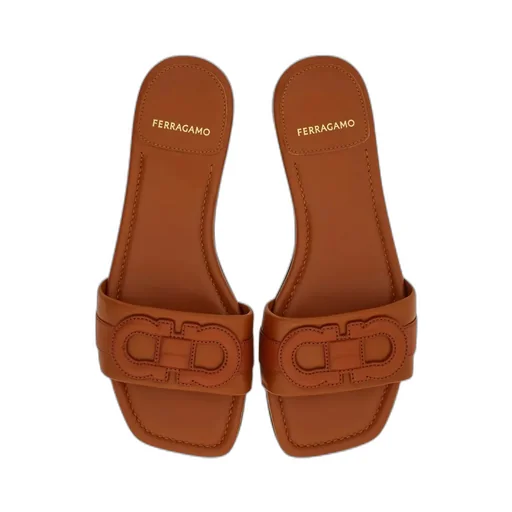 Ferragamo Gancini Slip-On Slides