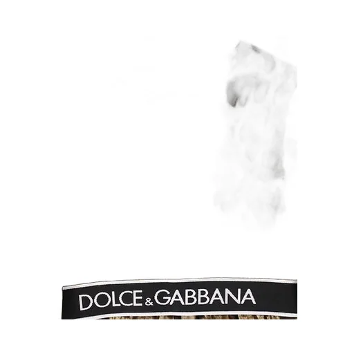 Dolce & Gabbana Kids Leopard-Printed Logo Waistband Top