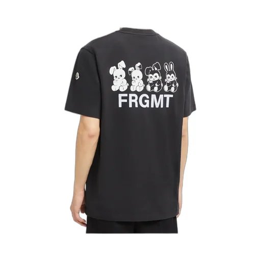 Moncler X Frgmt Cartoon Logo Cotton T-Shirt