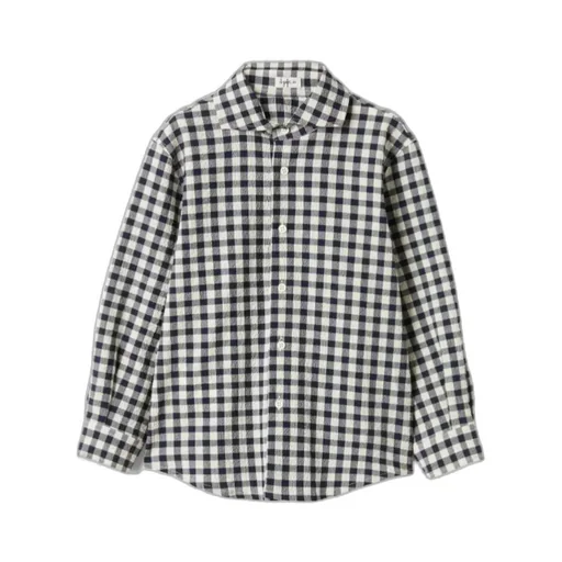 Il Gufo Gingham Seersucker Shirt
