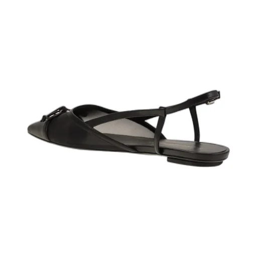 Clear Quilted Pointed Flat Sandals
