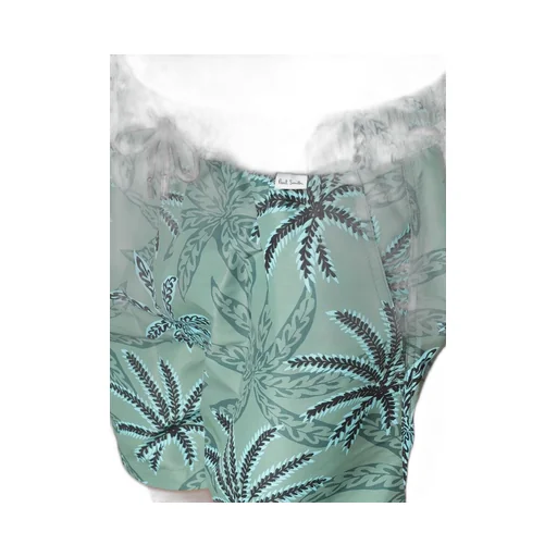Palm Tree-Print Swim Shorts