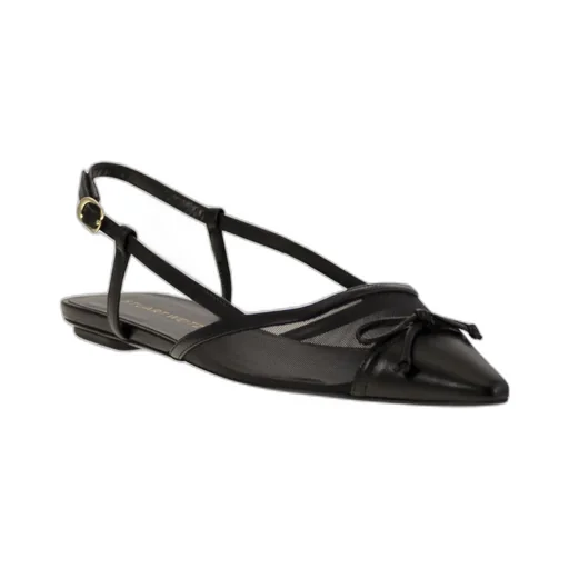 Clear Quilted Pointed Flat Sandals