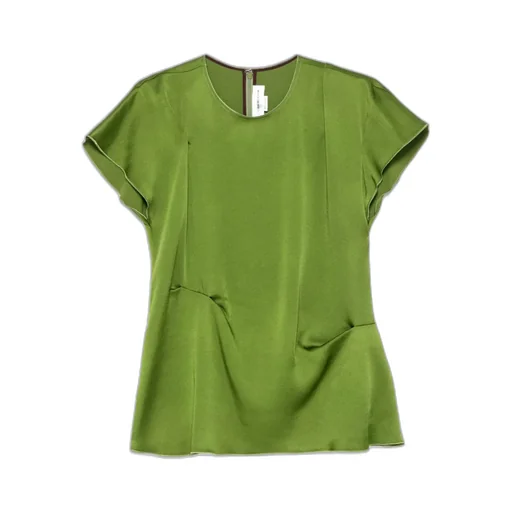 Victoria Beckham Pleated Crewneck Top